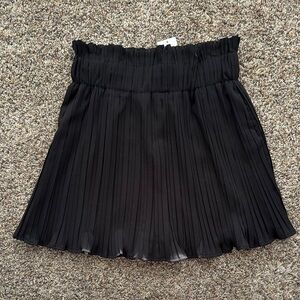 Black Pleated Skort